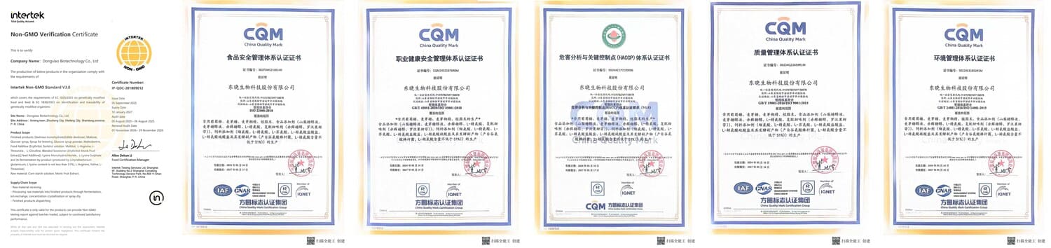 Quality Certifications and Standards